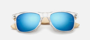 Sporty Mirror Wooden Sunglasses