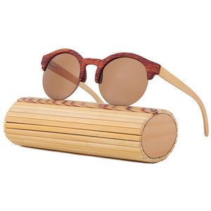 Fashionable Mirror Wooden Sunglasses