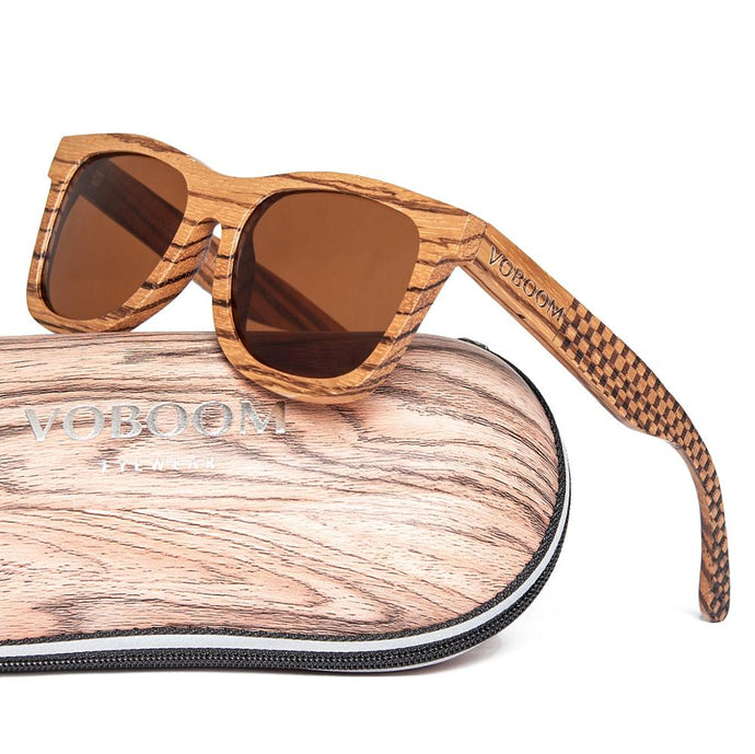 Classy Wooden Sunglasses with Gift Case