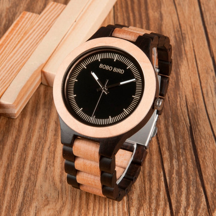 Antique Wooden Watch with Wooden Band