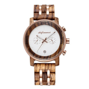 Luxury Chronograph Wooden Watch