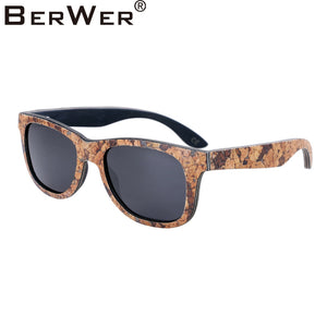 Polarised Cork Wooden Sunglasses